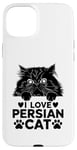 Coque pour iPhone 15 Plus J'aime le chat persan à poil long persan