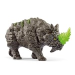 schleich 70157 Rhino de Pierre, dès 7 ans, ELDRADOR CREATURES - figurine, 16 x 6 x 8 cm