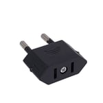 Adaptateur secteur de voyage avec prise électrique de type C,convertisseur US vers EU,Chine américaine vers UE,Europe,CN - Type eu 4.0mm Black