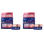 NIVEA Cellular EXPERT LIFT Soin de Nuit (1 x 50 ml), crème anti-âge enrichie en Acide Hyaluronique et Bakuchiol, soin visage femme pour tous types de peaux (Lot de 2)