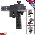 4-Way Macro Sliding Focus Focusing Rail Slider DSLR Camera Tripod Bracket + Srew