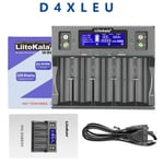 VeitoKala Lii-D4XL 21700 Chargeur de batterie Pour 18650 18350 26650 16340 14500 3.7v 1.2V 3.2V Ni-laissée/Cd,AA AAA chargeur de batterie intelligent - Type D4XL-EU plug