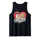 Cheetahs Are My Valentine Cute Cheetah Valentines Day Tank Top