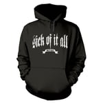 SICK OF IT ALL - LOGO BLACK Hooded Sweatshirt Small