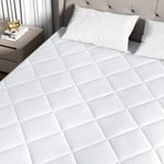 BedStory Surmatelas 90x190 cm en Mousse à Mémoire de Gel - Confort Optimal avec Housse Amovible et Bordures Matelassées