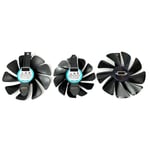 Ventilateur de refroidissement FD10015M12D FDC10H12D9-C CF1015H12D CF9010H12D pour Sapphire RX 5700 5700XT 8GB NITRO foulant le ventilateur de refroidisseur de carte - Type black 3-Fan FD