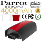 Batterie Lipo Améliorée Pour Drone Parrot Bebop 2, 4000mah, 11.1v, Pour Pièces De Quadcopter Rc