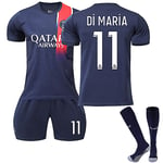 23-24 Ny säsong Hem Paris Saint-Germain F.C. DI MARIA Nr 11 Barn Jersey-paket Barn-28