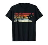 Sometimes I Stay Inside It's Too Peopley Out There. Cats T-Shirt