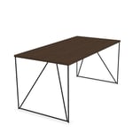 Skrivbord Air, Bredd 160 cm, Utförande Black / Dark Walnut