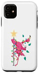 iPhone 11 Pink Flamingo Christmas Case