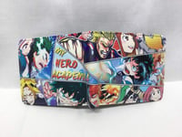 ZHOUBIN Portefeuille Anime My Hero Academia Short Couleur PU Manga Grande capacite Porte-Monnaie Porte-Cartes pour Carte d'Identité/Cartes de crédit,Poche à Monnaie for Homme Femme