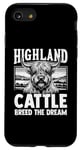 Coque pour iPhone SE (2020) / 7 / 8 Highland Cattle Breed The Dream Cow Bovins Breeder Vaches