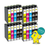 20 Ink Cartridge For Epson Workforce Wf-2520nf Wf-2630wf Wf-2750 Xl