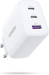 65w Chargeur Usb C Rapide 3 Ports Compatible Avec Iphone 16 Plus Pro 15 14 13 12 11 Macbook Pro Air M3 M2 M1 Galaxy S24 Ultra Plus S23 A15 Pixel 9 8 7 Ipad Pro Air Dell Xps 13 (Blanc)