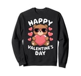 Valentine's Day Funny Teddy Bear Heart Love Valentines Sweatshirt