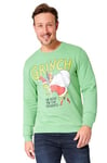 The Grinch Christmas Jumper for Men Teenagers Warm Cosy Sweatshirt Funny Xmas Jumper Sizes S-3XL - Funny Gifts for Him (Green L)