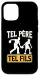 Coque pour iPhone 13 Tel père tel fils accessoire boule de bowling humour