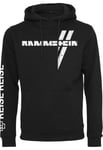 Urban Classics Rammstein Weisses Kreuz Hoodie (Svart,M)