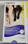 Sigvaris Essential Thermoregulating Medical Compression Stockings Medium Black