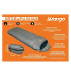 Vango Nitestar Alpha 300 Quad Professional 3 Season Sleeping Bag Wild Camping