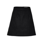 Mercy-Ula HW Mini Wool Skirt - Black