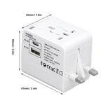 Power Converter Universal USB A USB C Ports Travel Adapter Compact For Cell