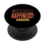 The Secret of Happiness? Intense Workouts Motivational Quote PopSockets Adhesive PopGrip