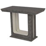 Table Console Extensible Effet Béton "Rui" 50-250cm Gris