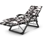 DSHUJC Chaise de Jardin Chaises Longues Fauteuils inclinables Lit de Bronzage Pliant avec Dossier réglable en 5 Plis Fauteuil Relax Camouflage pour Jouer à l'extérieur