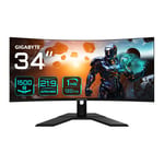 34" Gigabyte GS34WQC Curved Gaming Monitor, VA,1500R, 3440x1440, 1ms, 120Hz, Fre