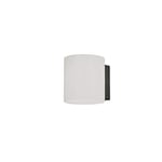 Konstsmide Outdoor Wall Light Mains Powered/Foggia Up Down Wall Light/High Power LED 10 Watt Wall Lamp/Opal Frosted Glass Lens/Aluminium/IP54/Anthracite Outside Light