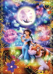 500 Piece Jigsaw Puzzle Fantastical Talal Art Aladdin Following the Magic of Lov