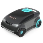 AIPER Scuba E1 Robot Piscine sans Fil, 3μm+180μm Filtration Avancée, 100-130 Minutes Autonomie, Système Tri-Moteur Aspirateur Piscine, 2-3 Heures de Charge, Idéal pour Les Piscines Hors Sol 100㎡