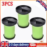 3x Washable Filter for GTECH Multi MK2 K9 ATF006 ATF036 Cordless Vacuum Cleaner