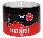 DVD-R-levyt, Maxell, 4,7 GB, 16X, 120 min., 50 kpl