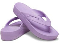 Crocs Women's Via Platform Flip Sandal, Orchid, 3 UK