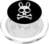 Funny Bunny Skull Crossbones Egg Hunt Easter Day PopSockets PopGrip for MagSafe