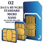 O2 TRIO SIM CARD FOR IPHONE - SAMSUNG GALAXY smartphone GIVES 30 GB OF INTERNET