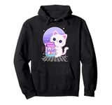 Cat Strawberry Milk Anime 90s Japanese Cat Japan Pullover Hoodie