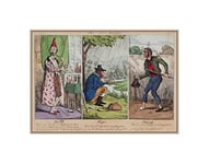 Wee Blue Coo Painting Satire 1829 Gars (pub.) The Three Virtues Wall Art Print