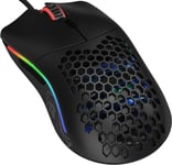 Gaming Model O Souris de jeu filaire - 67 g, design super léger en nid d`abeille, RGB, Capteur Pixart 3360, Switches Omron, Ambidextre - Noir mat