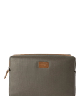 OSPREY LONDON The Grantham Waxed Canvas and Leather Washbag