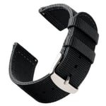 Bofink® Nordic Nylon Strap för Kronaby Apex 43mm - Svart