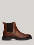 Tommy Hilfiger Comfort Leather Chelsea Boots, Winter Cognac