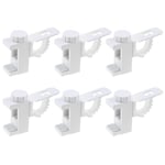 GIONAR 6pcs Barre Transversale Réglable Tringle à Rideaux Stockage De Serviette Crochet, Support Tringle Rideau sans Percage Rotatif, Convient pour de Rideau Ou Armoire