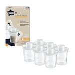 Tommee Tippee Distributeurs de lait en poudre à emporter, Lot de 6, récipients pour lait en poudre, idéal pour nourrir bébé, 8 cuillères par récipient