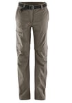 maier sports - 233003 Pantalon convertible séchage rapide et imperméable - Femme - Marron (Teak-780) - 46