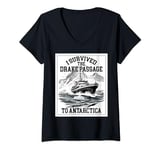 Womens I Survived The Drake Passage To Antarctica V-Neck T-Shirt