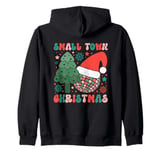 Small Town Christmas Festive Holiday Vibes Cheer Zip Hoodie